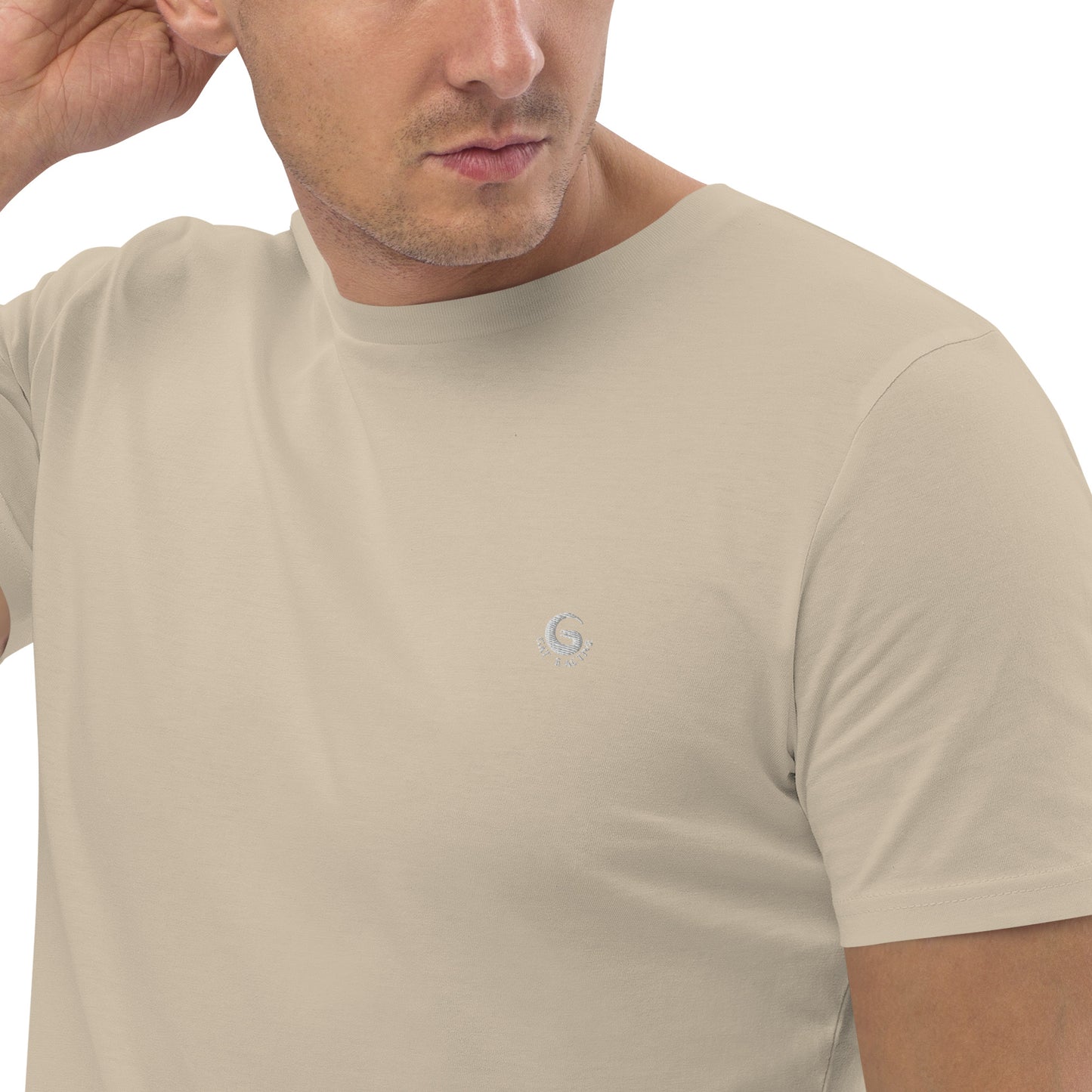 T-shirt with back print and embroidered logo