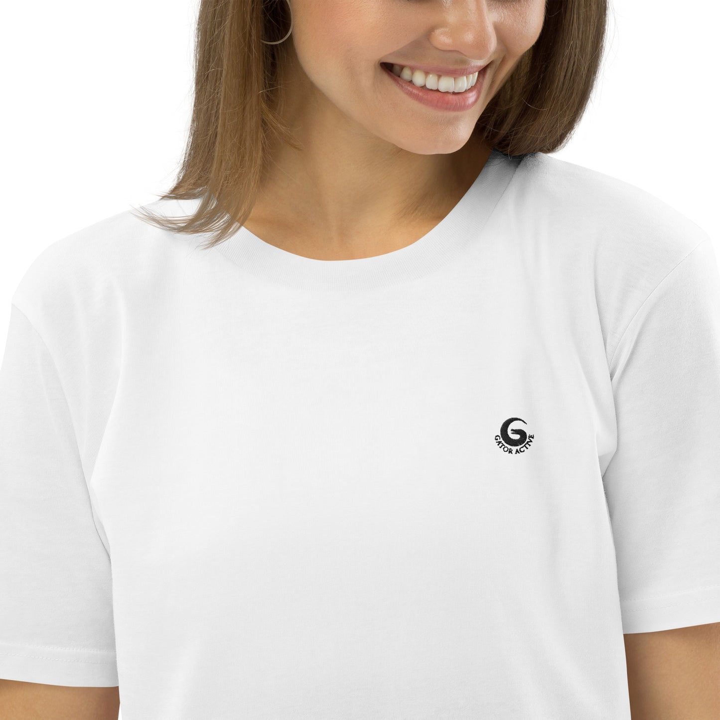 T-shirt with back print and embroidered logo