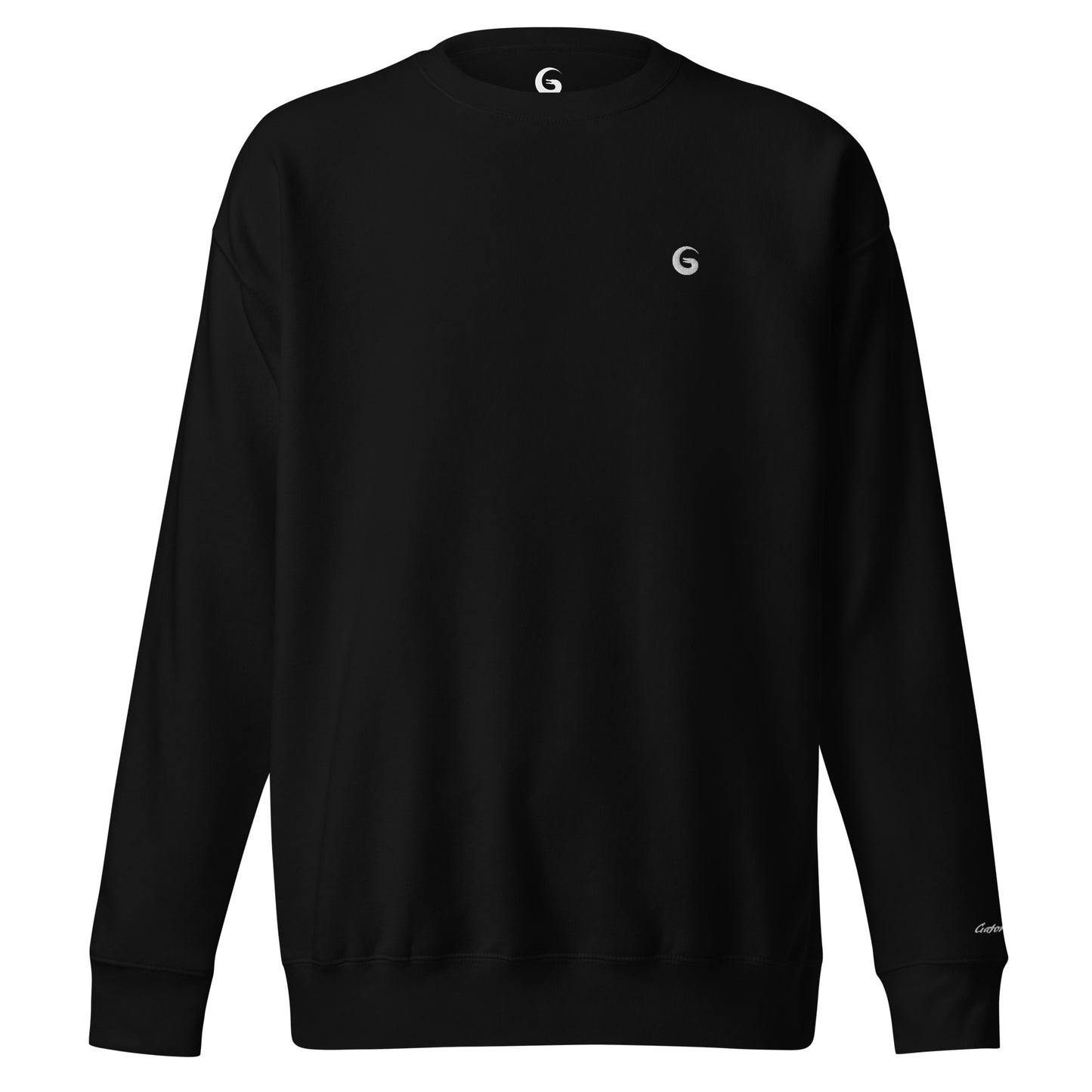 Premium Sweatshirt geborduurde logo en tekst