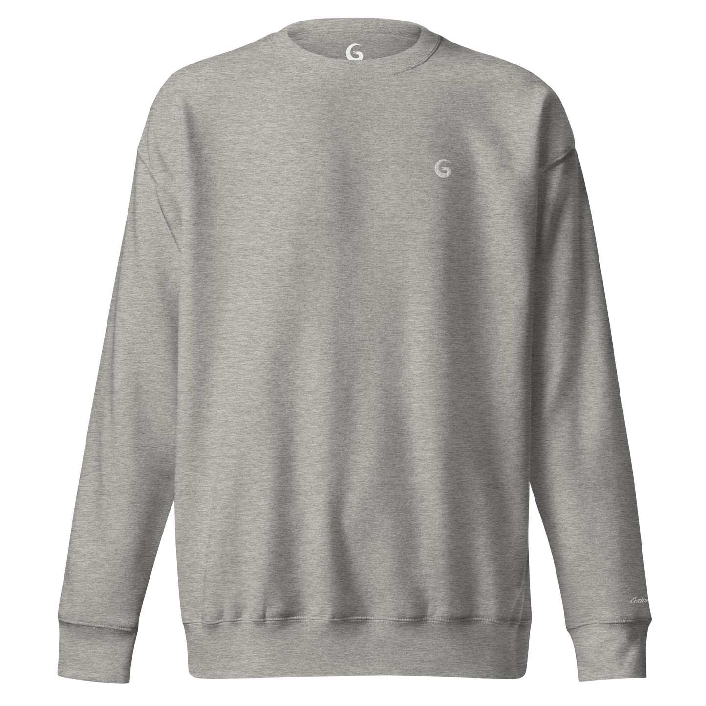 Premium Sweatshirt geborduurde logo en tekst