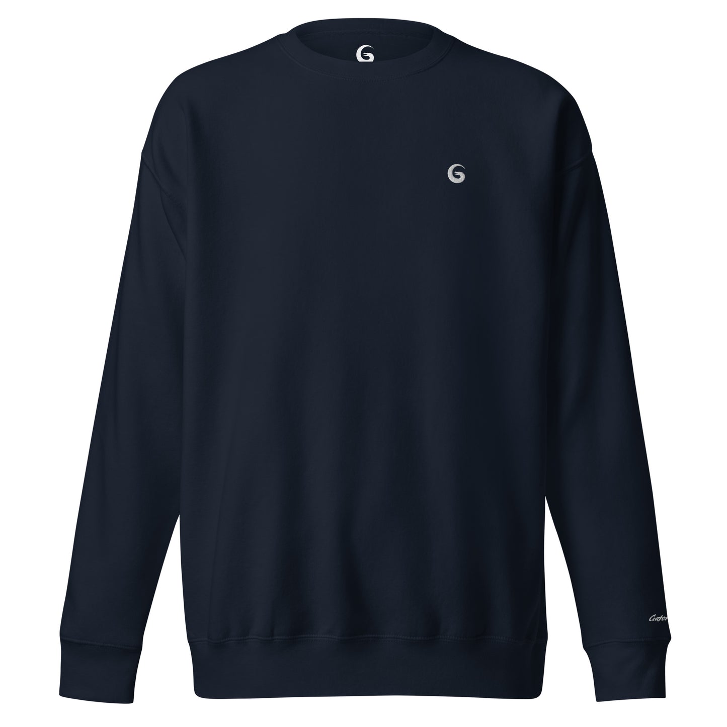 Premium Sweatshirt geborduurde logo en tekst